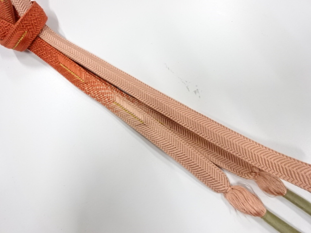 未使用品　正絹　手組帯締め